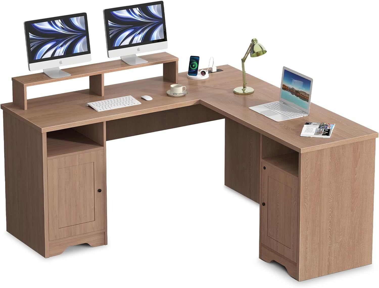 Computer Desks with USB Charging Port & Power Outlet