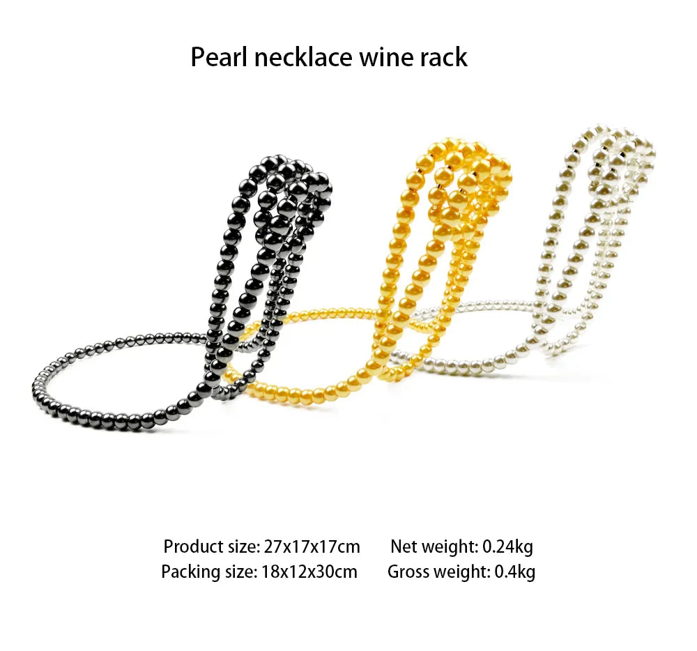 Pearl Necklace Wine Rack