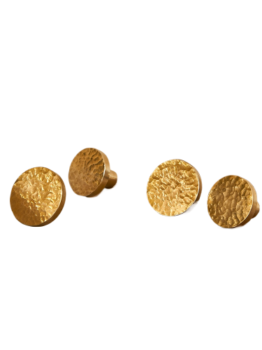 Small brass luxury round knobs