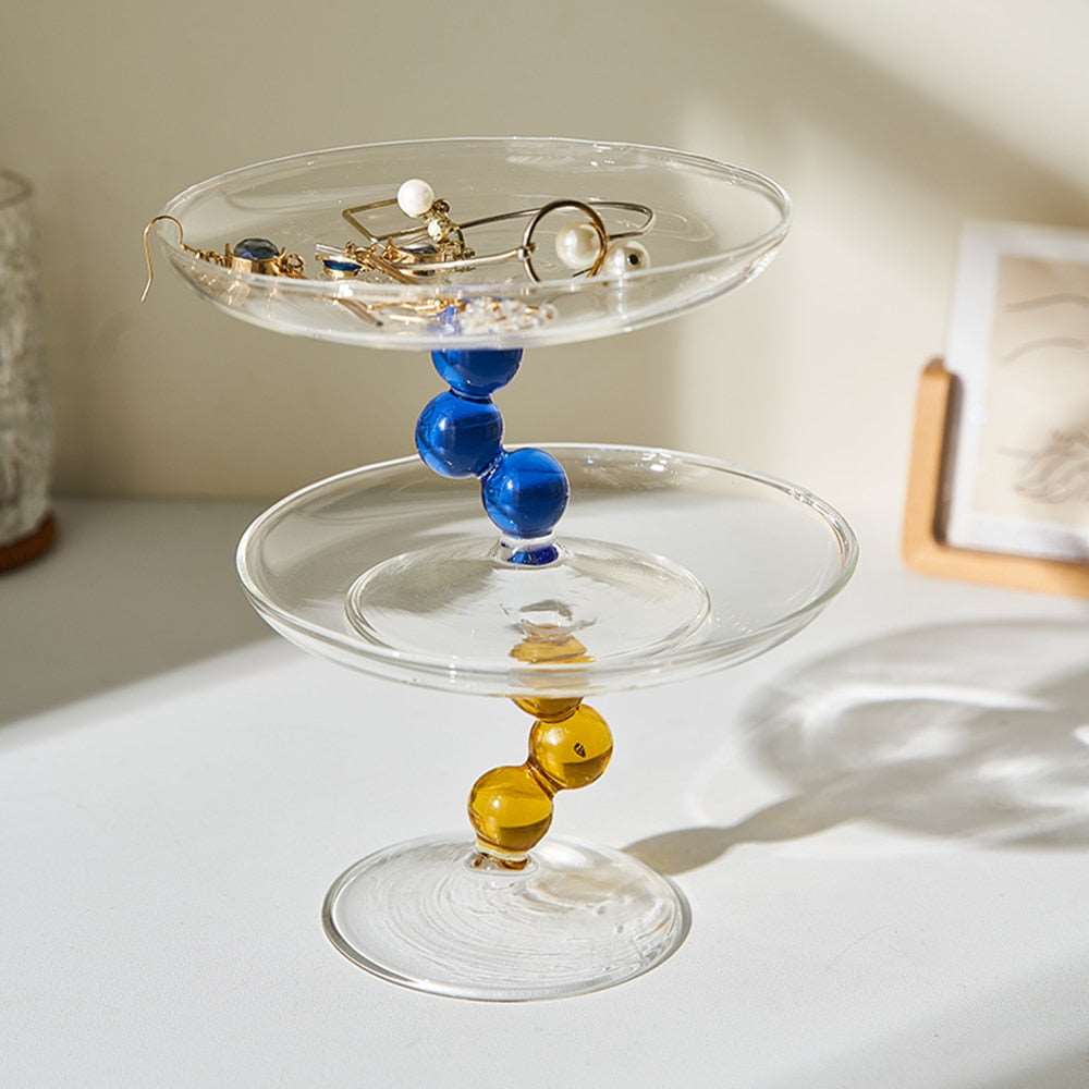Beautiful glass Tray for Jewelry