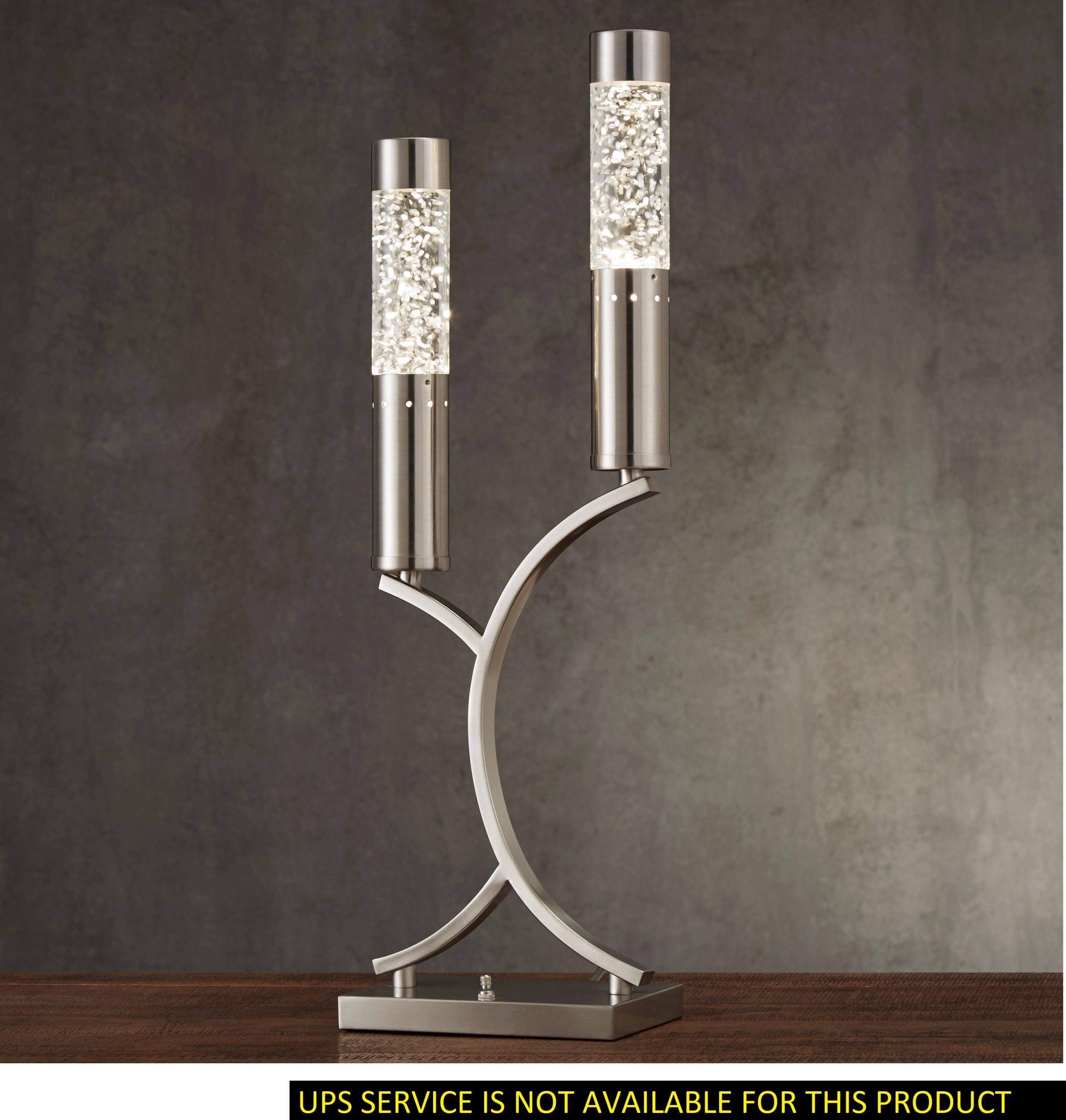 Decorative Nickel Finish Table Lamp