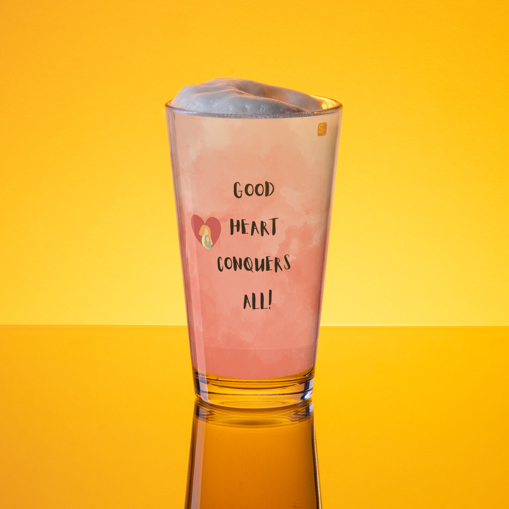Self-Love Shaker pint glass