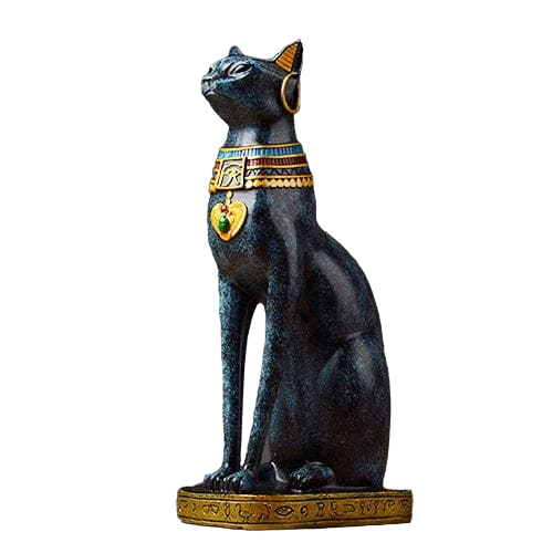 Egyptian resin cat ornaments