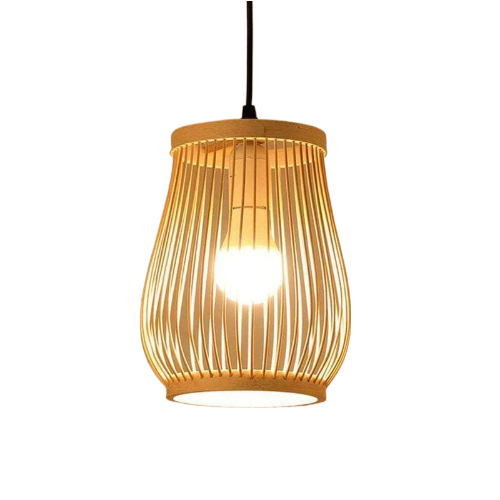 Bamboo LED ceiling lamp