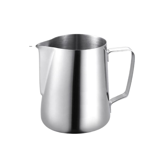 Stainless steel milk frothing pitcher