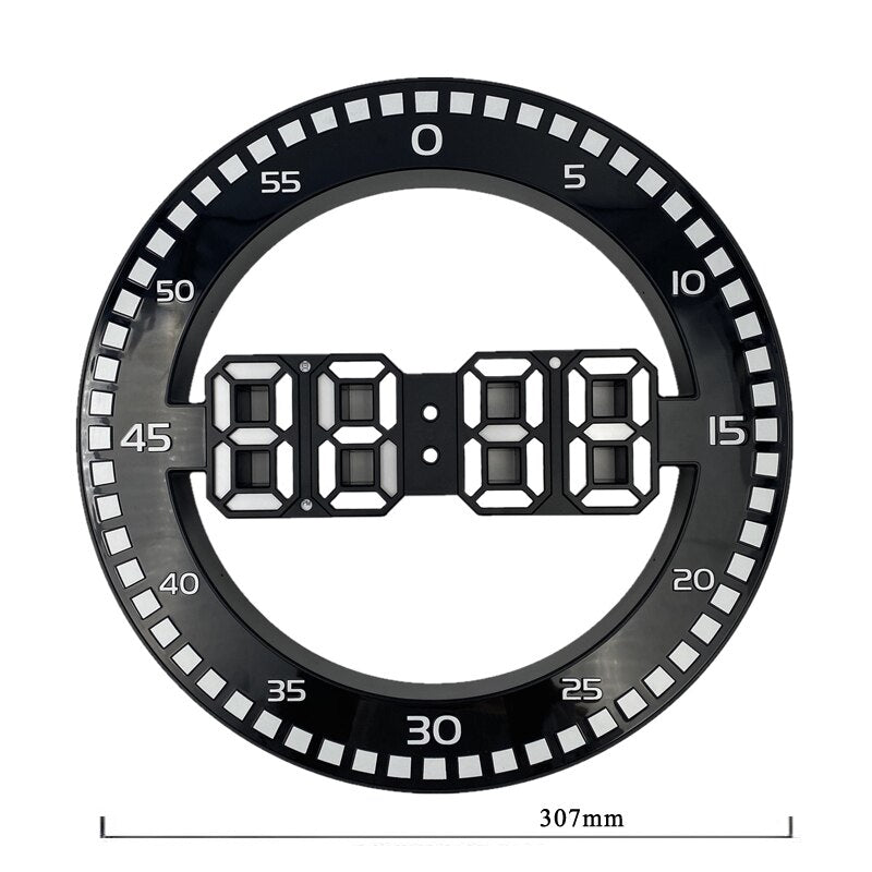 3D Automatically Adjust Brightness LED Clock
