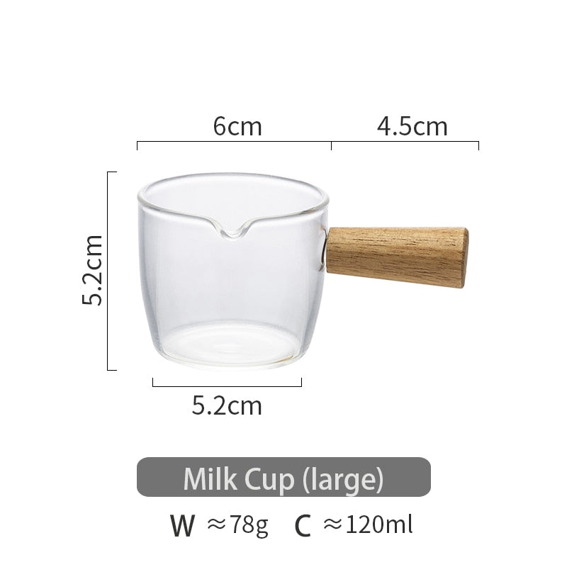 Special milk cup with Wood Handle