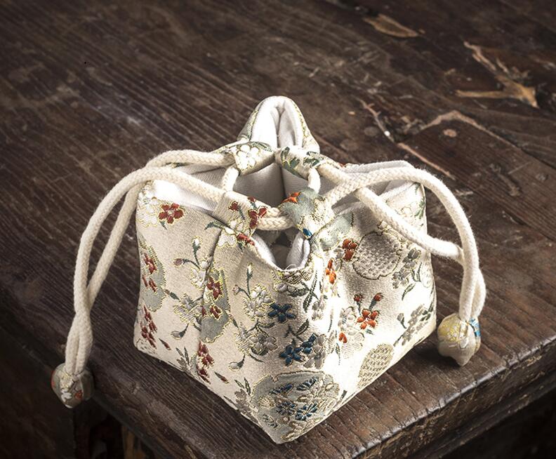 Retro Cotton Travel Tea Hand-Bag