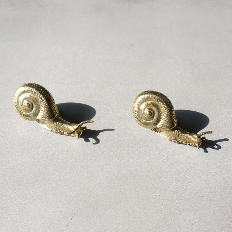 Creative copper Snail knobs