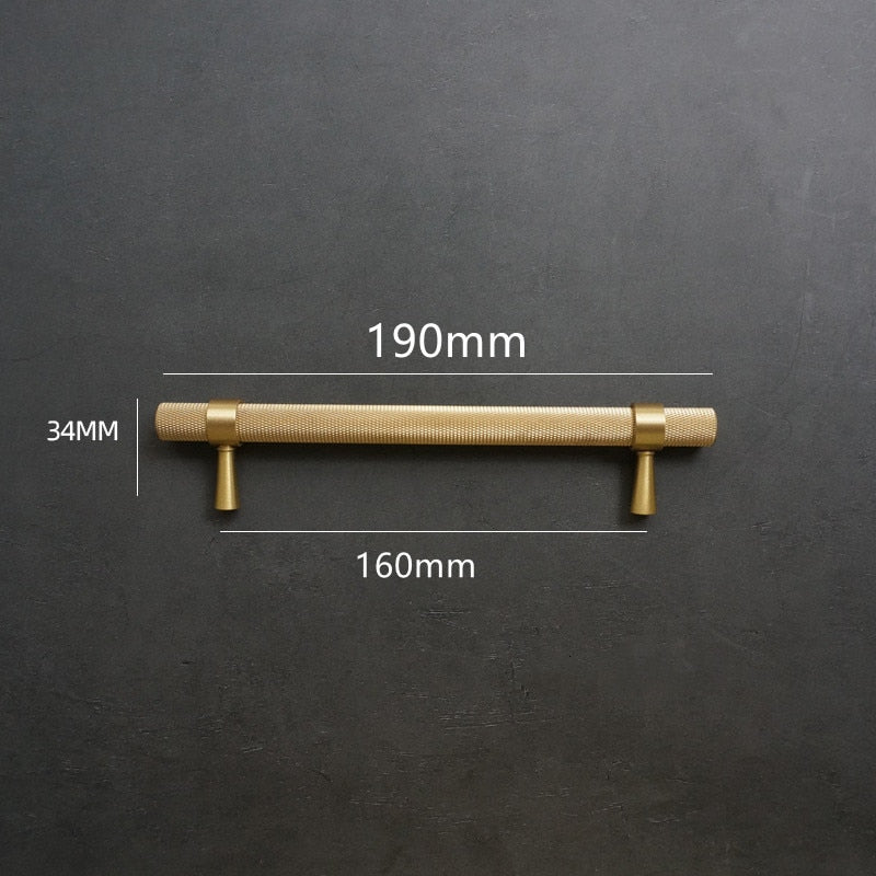  Integral brass handle