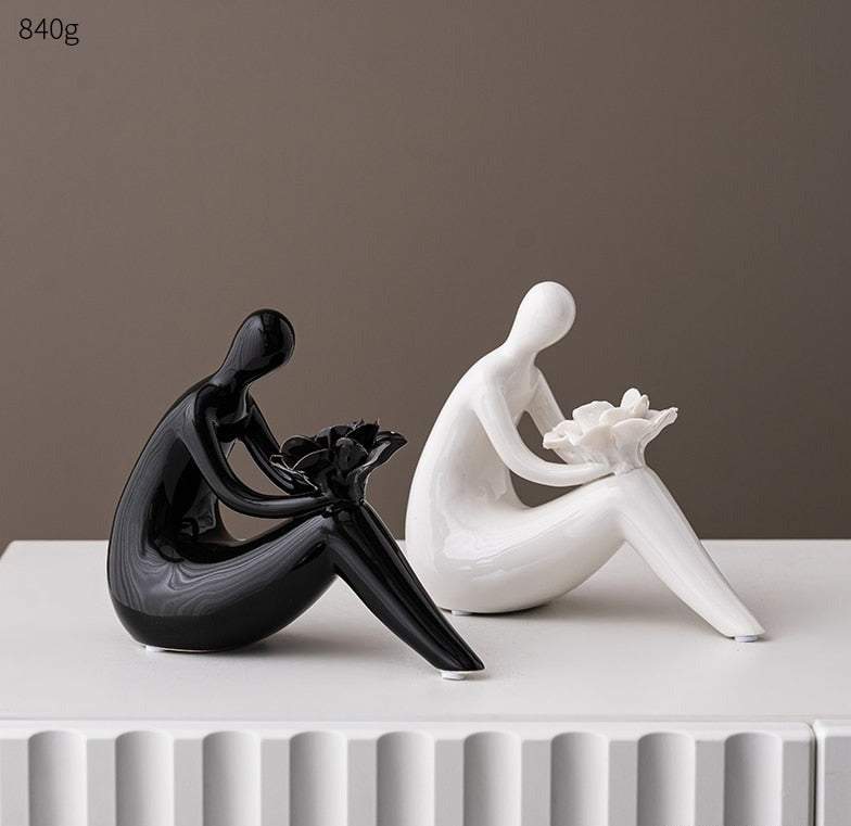 Guest Room abstract figure sculpture