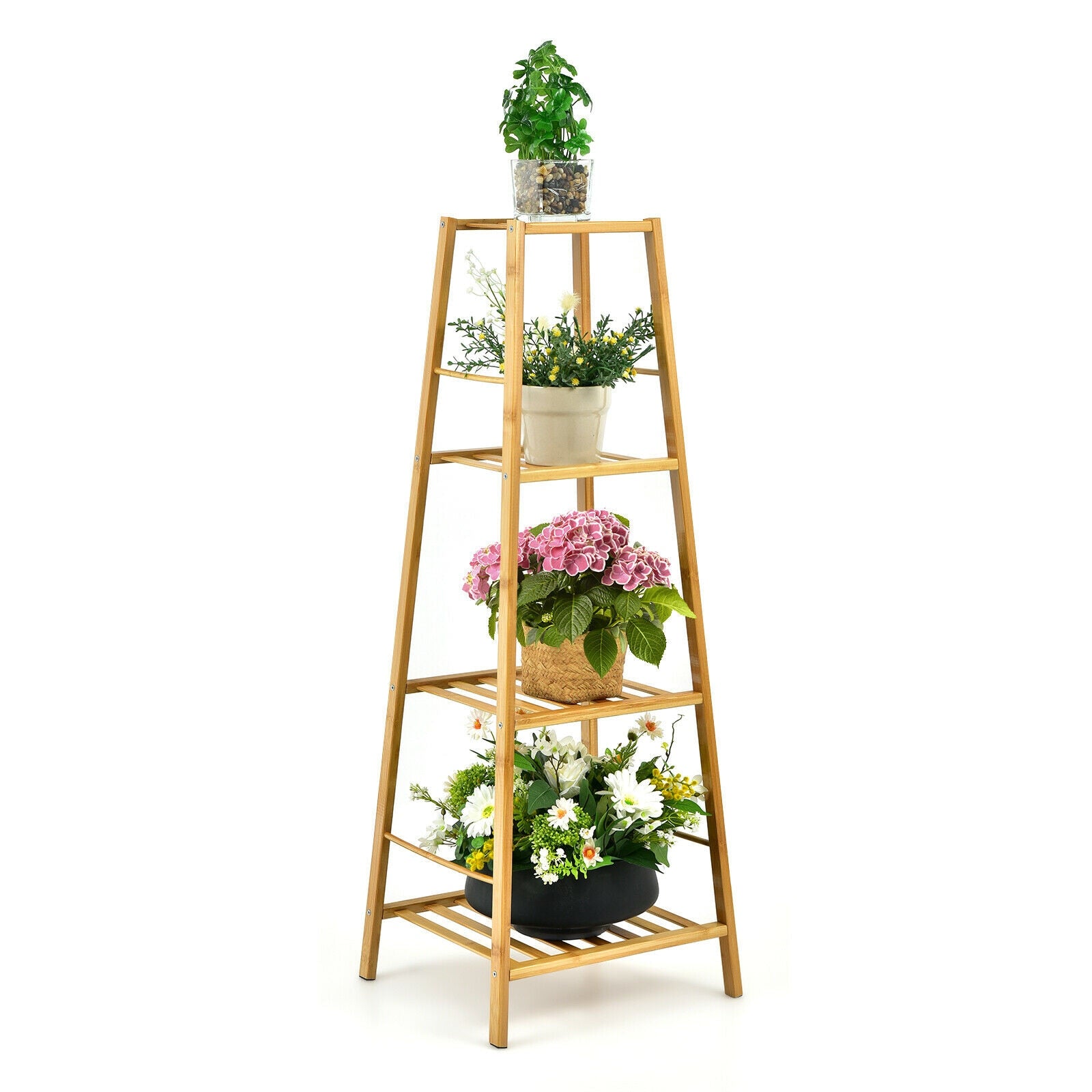 Bamboo Tall Plant Stand