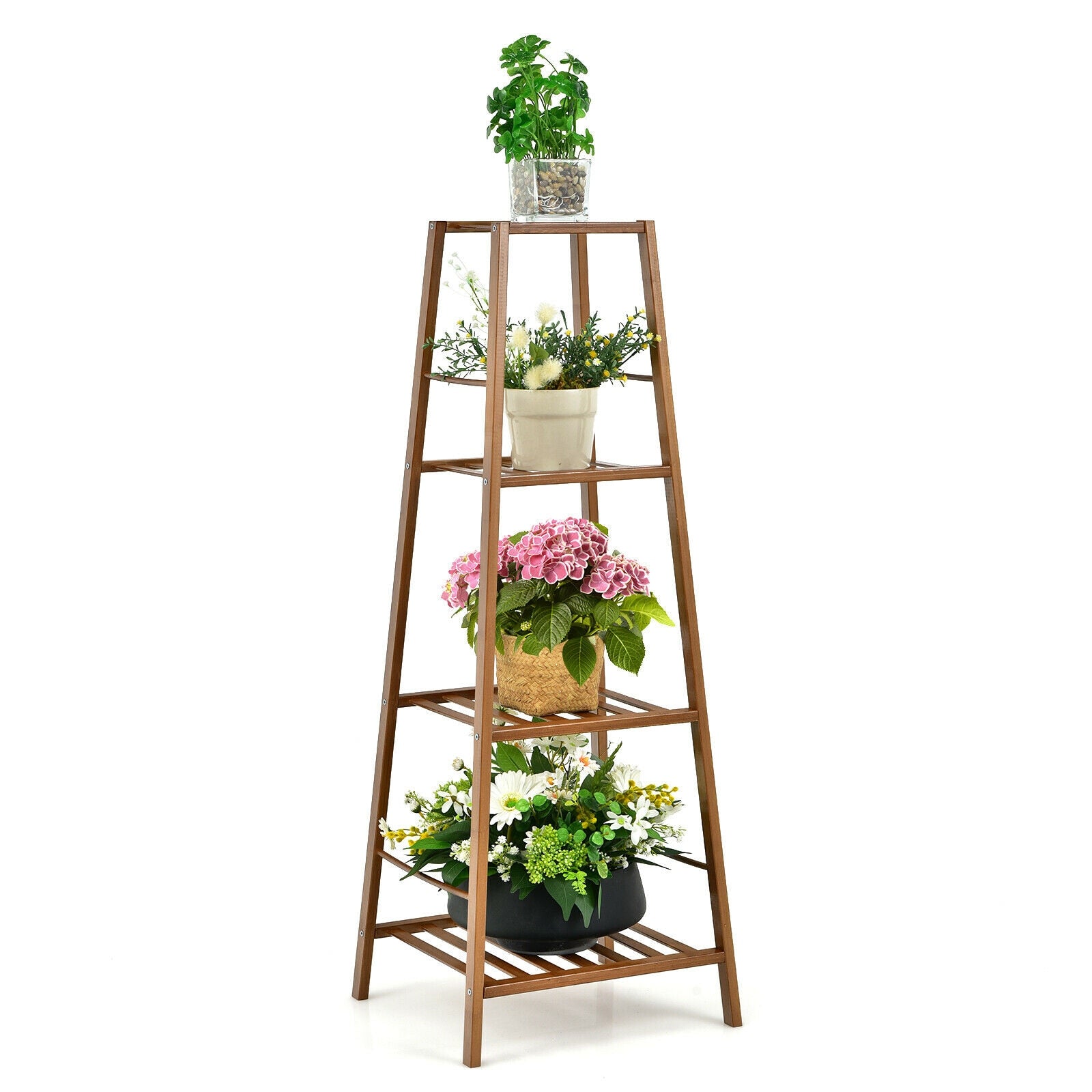 Bamboo Tall Plant Stand