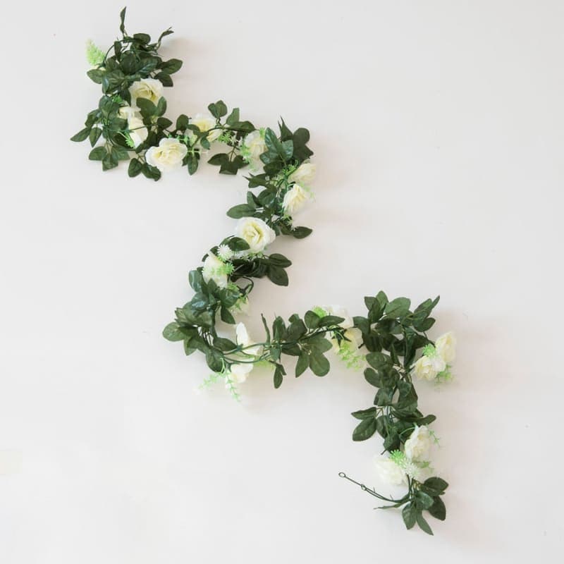 Sweet crib Artificial Flora White Artificial Vine Hanging Flowers
