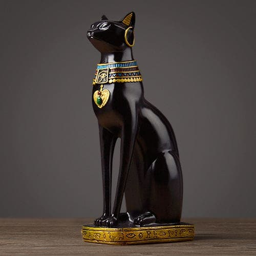 Sweet crib Sculptures & Statues Black Egyptian Cat ornaments