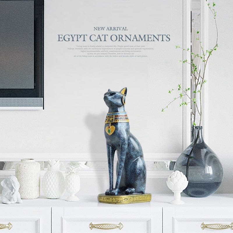 Sweet crib Sculptures & Statues Egyptian Cat ornaments