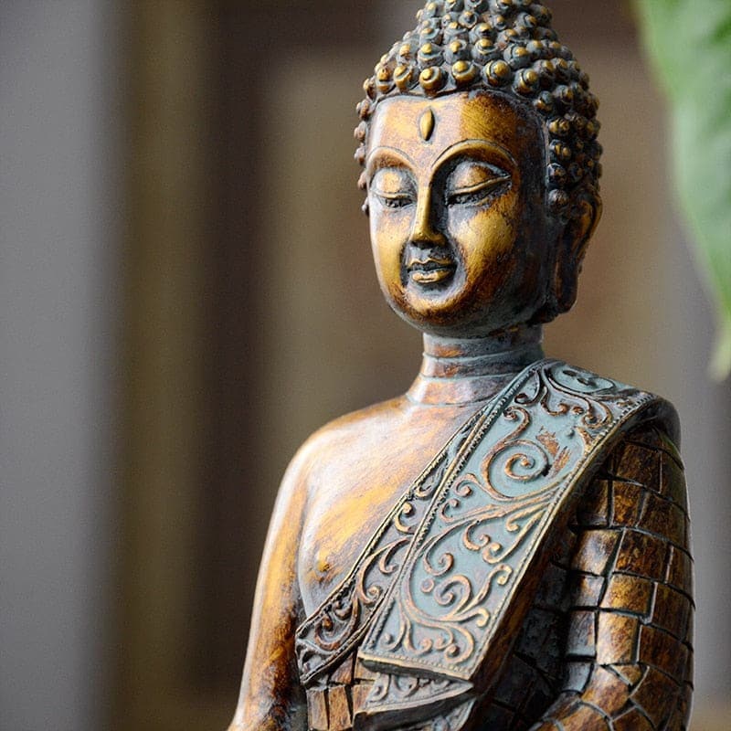 Vintage resin buddha statue