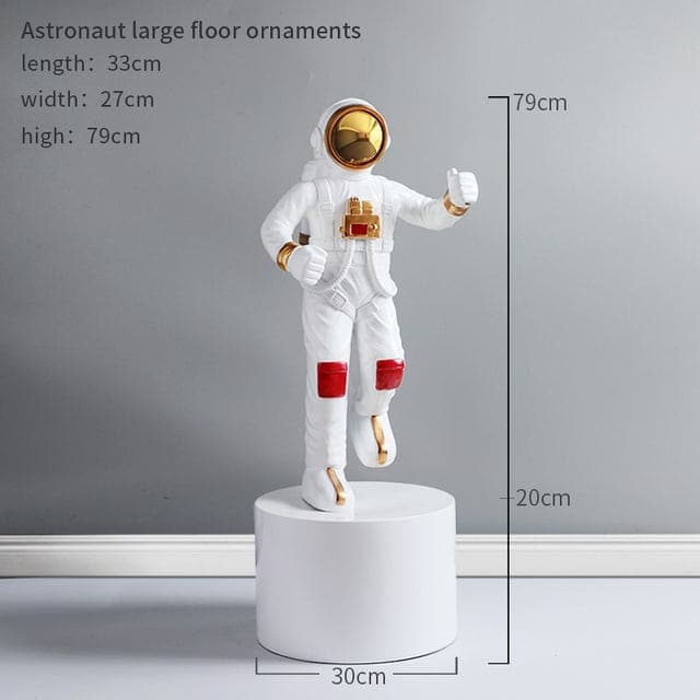 Sweet crib Sculptures & Statues White round small Astronaut Sculpture