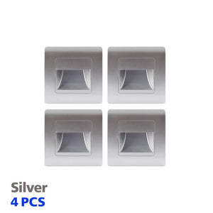 sweety-crib Motion Sensors 4pcs Silver / Normal|WARM WHITE Motion Sensor Stair Case Light