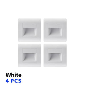 sweety-crib Motion Sensors 4pcs White / Normal|WARM WHITE Motion Sensor Stair Case Light