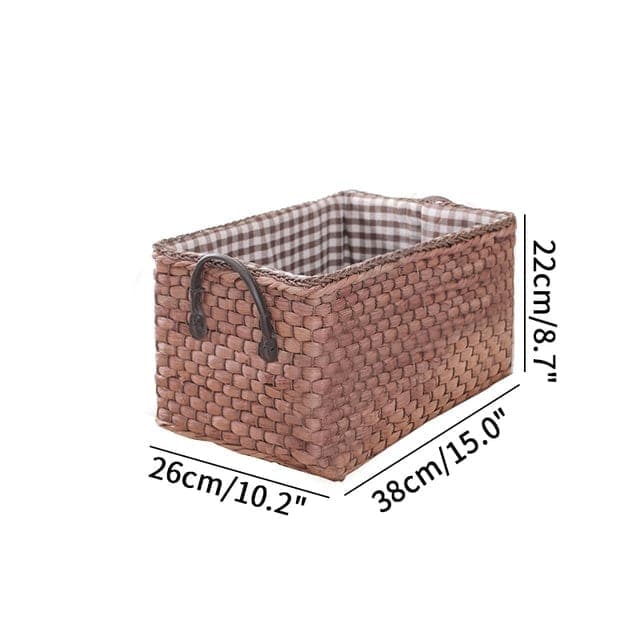 sweety-crib Storage Brown38x26x22cm Woven Storage Basket