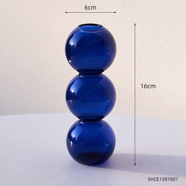 sweety-crib Vases Blue-high 16cm lovely Tabletop Vase