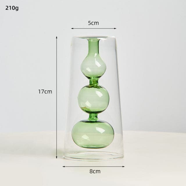 sweety-crib Vases Light green-17cm Gorgeous Tabletop Vase
