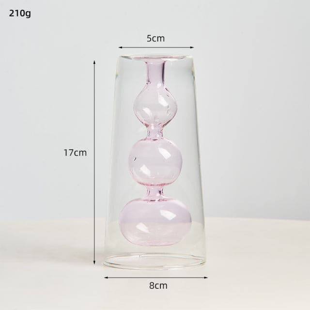 sweety-crib Vases Pink-17cm Gorgeous Tabletop Vase