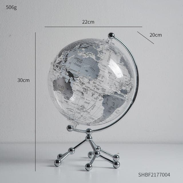 sweety-crib World Globes Sliver Creative Transparent Globe