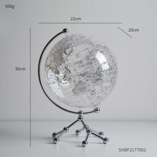 sweety-crib World Globes White Creative Transparent Globe